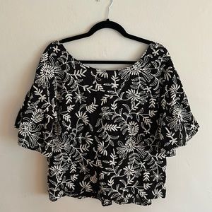 Anthropologie Embroidered Top